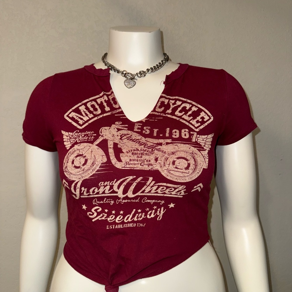 Women's Red Graphic Tee